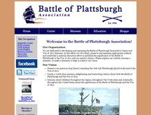 Tablet Screenshot of battleofplattsburgh.org